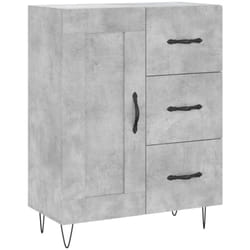 Credenza buffet cassettiera mobile contenitore organizer cucina soggiorno soggiorno 69,5 x 34 x 90 cm mdf grigio