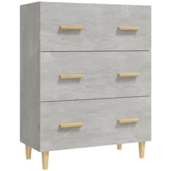 Credenza cassettiera cassettiera mobile contenitore organizer cucina soggiorno soggiorno 70 x 34 x 90 cm multistrato grigio