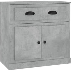 Credenza buffet cassettiera mobile contenitore organizer cucina soggiorno soggiorno 70 x 35,5 x 67,5 cm derivati del legno grigio