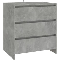 Credenza buffet cassettiera mobile contenitore organizer cucina soggiorno soggiorno 70 x 41 x 75 cm derivati del legno grigio