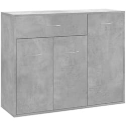 Credenza cassettiera cassettiera mobile contenitore organizer cucina soggiorno soggiorno 88 x 30 x 70 cm multistrato grigio