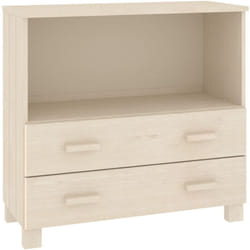 Credenza buffet cassettiera mobile contenitore organizer cucina soggiorno soggiorno 85 x 35 x 80 cm legno massello di pino marrone