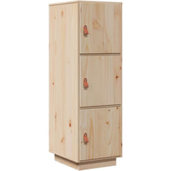 Credenza cassettiera cassettiera mobile contenitore organizer cucina soggiorno soggiorno alta 34 x 40 x 108,5 cm legno massello di pino marrone
