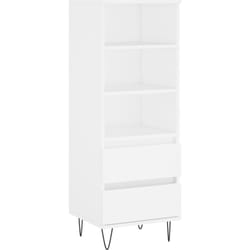 Credenza buffet cassettiera mobile contenitore organizer cucina soggiorno soggiorno alto 40 x 36 x 110 cm pannelli in mdf bianco
