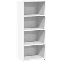 Credenza, credenza, cassettiera, mobiletto, organizer, cucina, soggiorno, soggiorno, alta 50 x 41 x 124 cm, legno composito bianco