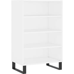 Credenza cassettiera cassettiera mobile contenitore organizer cucina soggiorno soggiorno alta 57 x 35 x 90 cm pannelli in derivati del legno bianco