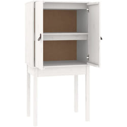 Credenza cassettiera cassettiera mobile contenitore organizer cucina soggiorno soggiorno alta 60 x 40 x 120 cm legno massello di pino bianco