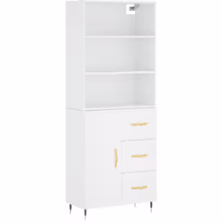 Questa splendida credenza alta aggiunge fascino elegante ai tuoi interni esistenti! Materiale durevole: il legno ingegnerizza ...
