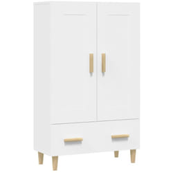 Credenza cassettiera cassettiera mobile contenitore organizer cucina soggiorno soggiorno alta 70 x 31 x 115 cm pannelli in derivati del legno bianco