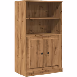Questa splendida credenza alta aggiunge un fascino elegante ai tuoi interni esistenti! Materiale stabile e durevole: il multi ...
