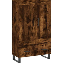 Buffet credenza cassettiera mobile contenitore organizer cucina soggiorno soggiorno alto 69,5 x 31 x 115 cm derivati del legno marrone