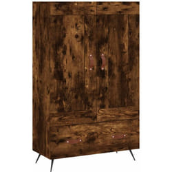 Buffet credenza cassettiera mobile contenitore organizer cucina soggiorno soggiorno alto 69,5 x 31 x 115 cm derivati del legno marrone