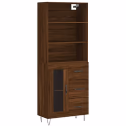 Questa splendida credenza alta aggiunge un fascino elegante ai tuoi interni esistenti! Materiale durevole: il legno ingegneri ...