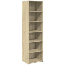 Credenza buffet cassettiera mobile contenitore organizer cucina soggiorno salotto alto Sonoma 50 x 41 x 185 cm pannelli in mdf marrone