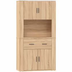 Questa credenza alta aggiunge un fascino unico ai tuoi interni esistenti! Materiale durevole: il legno composito è di qualità ...