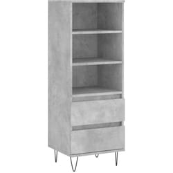Buffet credenza cassettiera mobile contenitore organizer cucina soggiorno soggiorno alto 40 x 36 x 110 cm pannelli in mdf grigio