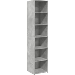 Credenza buffet cassettiera mobile contenitore organizer cucina soggiorno soggiorno alto 40 x 41 x 185 cm pannelli in mdf grigio