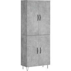 Credenza buffet cassettiera mobile contenitore organizer cucina soggiorno soggiorno alto 69,5 x 34 x 180 cm multistrato grigio