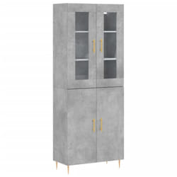 Credenza buffet cassettiera mobile contenitore organizer cucina soggiorno soggiorno alto 69,5 x 34 x 180 cm multistrato grigio