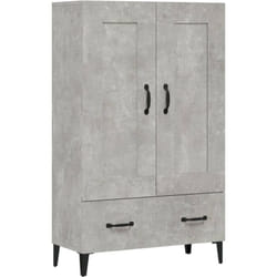 Buffet credenza cassettiera mobile contenitore organizer cucina soggiorno soggiorno alto 70 x 31 x 115 cm pannelli in mdf grigio