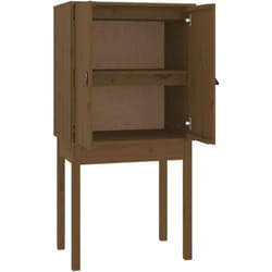 Credenza cassettiera cassettiera mobile contenitore organizer cucina soggiorno soggiorno alta 60 x 40 x 120 cm legno massello di pino marrone