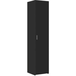 Credenza cassettiera cassettiera mobile contenitore organizer cucina soggiorno soggiorno alta 40 x 42,5 x 185 cm legno composito nero