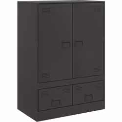Questa splendida credenza alta aggiunge un fascino elegante ai tuoi interni esistenti! Materiale stabile: il telaio della cre ...