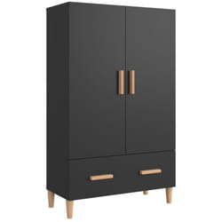 Buffet credenza cassettiera mobile contenitore organizer cucina soggiorno soggiorno alto 70 x 31 x 115 cm legno composito nero