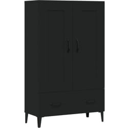 Buffet credenza cassettiera mobile contenitore organizer cucina soggiorno soggiorno alto 70 x 31 x 115 cm legno composito nero