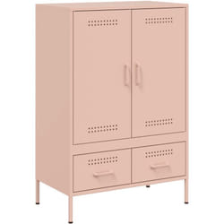 Credenza cassettiera cassettiera mobile contenitore organizer cucina soggiorno soggiorno alta 68 x 39 x 101,5 cm acciaio Rosa