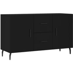 Credenza cassettiera cassettiera mobile contenitore organizer cucina soggiorno soggiorno 100 x 36 x 60 cm legno composito nero