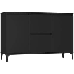 Credenza buffet cassettiera mobile contenitore organizer cucina soggiorno soggiorno 104 x 35 x 70 cm pannelli di mdf nero