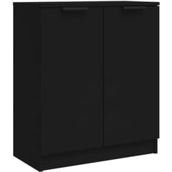 Credenza buffet cassettiera mobile contenitore organizer cucina soggiorno soggiorno 60 x 30 x 70 cm pannelli di mdf nero