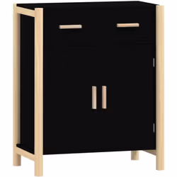 Questa credenza classica è pensata per essere un'aggiunta pratica e decorativa alla tua casa. Materiale durevole: il legno co ...