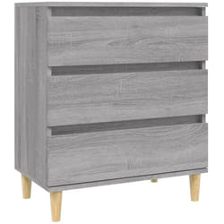 Credenza buffet cassettiera mobile contenitore organizer cucina soggiorno salonsonoma 60 x 35 x 70 cm mdf grigio