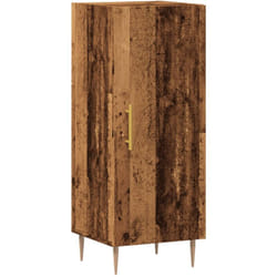 Credenza cassettiera cassettiera mobile contenitore organizer cucina soggiorno soggiorno legno vecchio 34,5 x 34 x 90 cm truciolare marrone