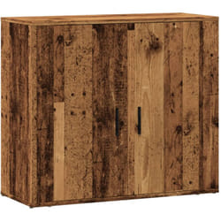 Credenza buffet cassettiera mobile contenitore organizer cucina soggiorno soggiorno legno vecchio 80 x 33 x 70 cm derivati del legno marrone
