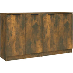 Credenza buffet cassettiera mobile contenitore organizer cucina soggiorno soggiorni set da 2 60 x 30 x 70 cm pannelli in mdf marrone