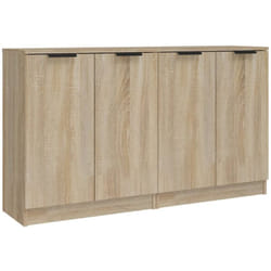 Credenza buffet cassettiera mobile contenitore organizer cucina soggiorno soggiorni set da 2 sonoma 60 x 30 x 70 cm pannello in mdf marrone