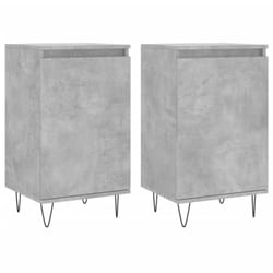 Credenza buffet cassettiera mobile contenitore organizer cucina soggiorno soggiorni set da 2 40 x 35 x 70 cm pannelli di mdf nero