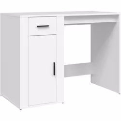 Dona un'aria di fascino elegante al tuo spazio di lavoro o di studio con questa scrivania elegante e moderna! Materiale durev ...