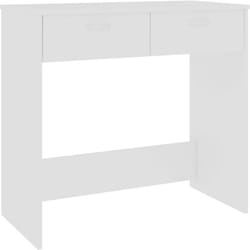 Helloshop26 - Scrivania tavolo postazione di lavoro mobile per computer studio 80 x 40 x 75 cm in mdf bianco