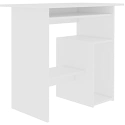 Helloshop26 - Scrivania tavolo postazione di lavoro mobile per computer studio 80 x 45 x 74 cm in mdf bianco