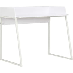 Scrivania tavolo postazione computer mobile studio 90 x 60 x 88 cm bianco