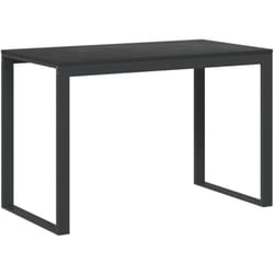 Helloshop26 - Scrivania tavolo postazione di lavoro mobile per computer studio per computer 110 x 60 x 73 cm legno composito nero