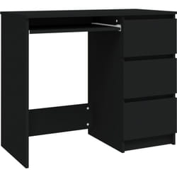 Helloshop26 - Scrivania tavolo postazione di lavoro mobile per computer studio 90 x 45 x 76 cm in mdf nero