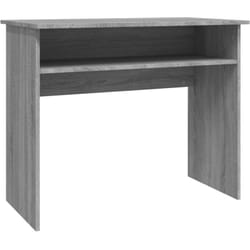 Helloshop26 - Scrivania tavolo postazione di lavoro mobile per computer studio sonoma 90 x 50 x 74 cm in mdf grigio