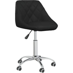 Helloshop26 - Sedia poltrona computer sedile da ufficio girevole studio ecopelle nera