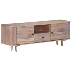 Helloshop26 - Mobile tv multimediale scaffale per televisione televisore buffet sala da pranzo soggiorno camera da letto 118 x 30 x 40 cm legno