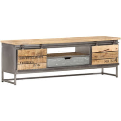 Helloshop26 - Mobile tv multimediale scaffale per televisione televisione buffet sala da pranzo soggiorno camera da letto 120 x 30 x 40 cm legno